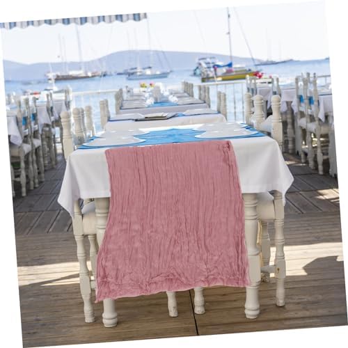 4pcs Bohemian Gauze Table Runner for Weddings and Parties