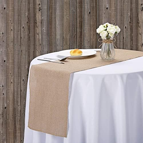 BEEKAY Natural Jute Table Runner 12x108 Inch