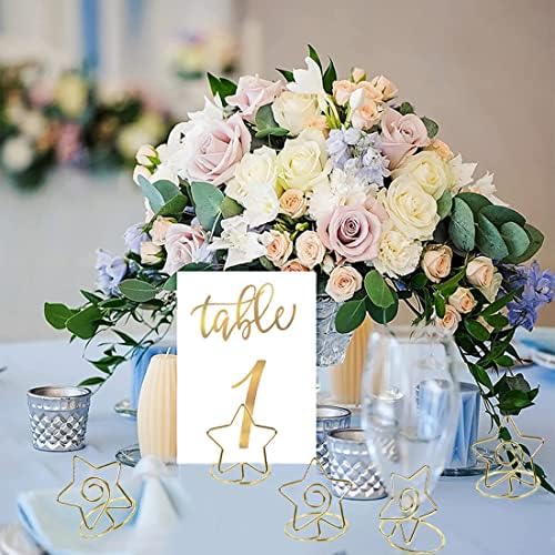 ELANE Wedding Card Holders Set 20pcs Star Diamond Place Card Holders