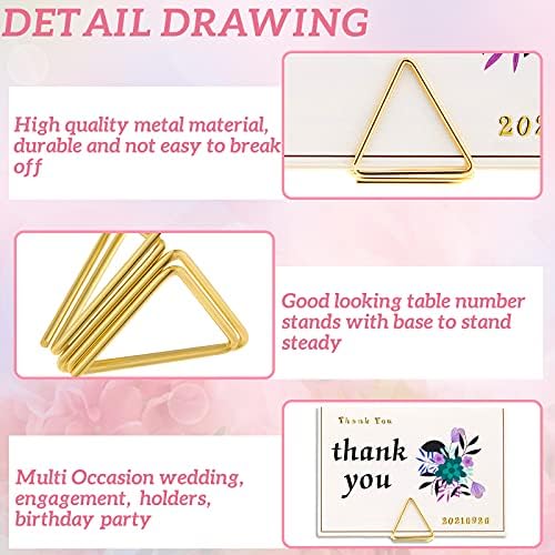 Eersida 60 Piece Table Number Holder Stand for Wedding and Events