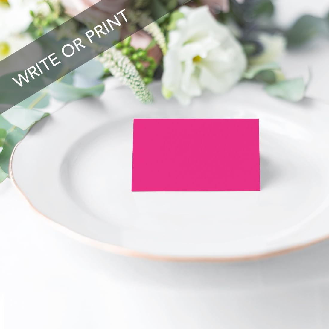 Andaz Press Fuchsia 20-Pack Place Cards for Events