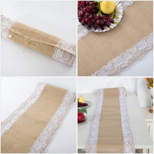 Elegant Rustic Lace Table Runner for Weddings and Parties