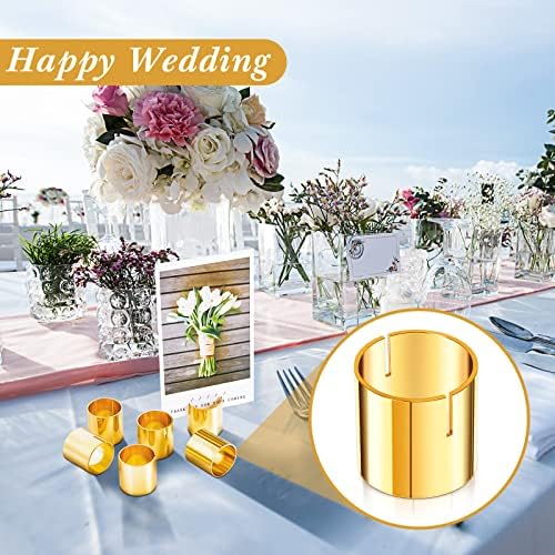 Suclain Gold 24 Piece Table Number Holders with Place Cards