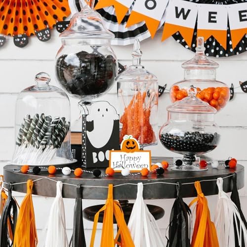48 Pcs Halloween Place Cards with Funny Designs