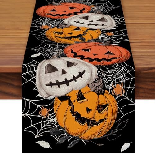 Pedenty 72x13 Inch Halloween Table Runner Decorations