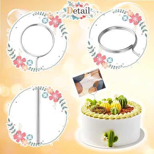 30 Pcs Silver Metal Wire Place Card Holders