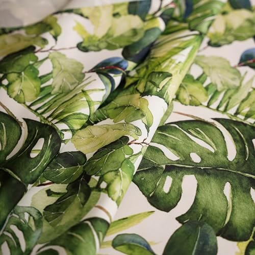 WalRiddle Tropical Palm Leaf Vinyl Tablecloth 52x70