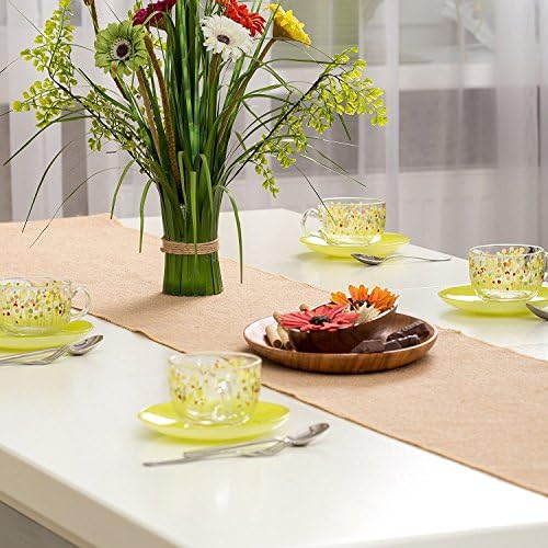 AK-Trading Natural Chic Rustic Burlap Table Runner