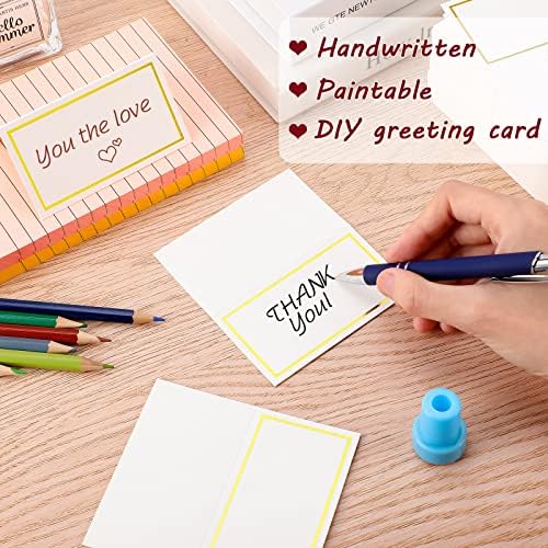 Teling 150 Pcs Gold Foil Place Cards with Border