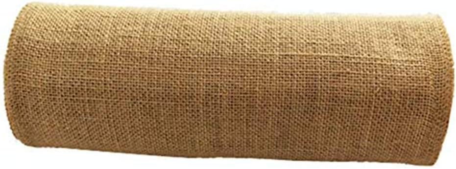 OZXCHIXU Jute Burlap Table Runner 12 Wide x 10 Yards Long