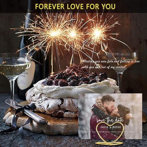 CunGLIN Gold Heart Shaped Place Card Holders 32 PCS