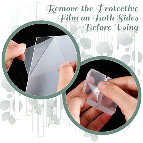 Yulejo 12Pcs Clear Acrylic Place Cards with Holders for Wedding Reception