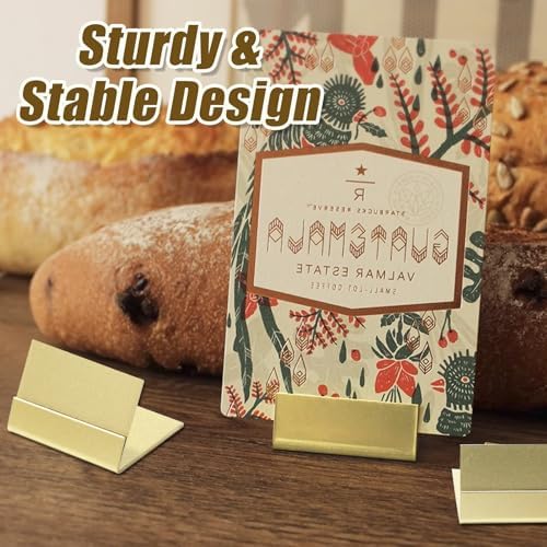 24 PCS Gold Table Number Holders Metal Place Card Stands