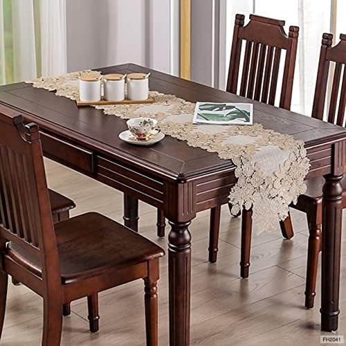 Skcess Coffee Table Runner 35x90cm Polyester Lace Pattern Table Linen