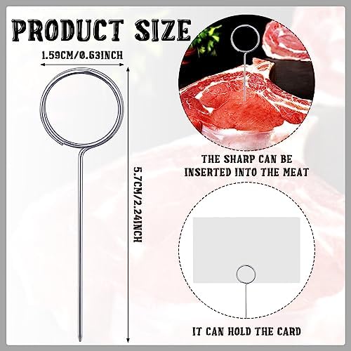 Seajan 100 Pcs 224 Inch Floral Card Holder Picks