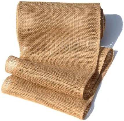 9 Inch Burlap Jute Ribbon Table Runner for Rustic Events