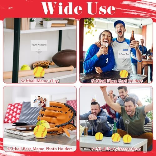 24 Pcs Sports Ball Shape Table Memo Holder