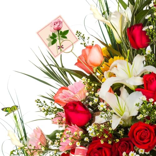 10 Pcs Metal Floral Place Card Holder 122 Inches Wedding Party Gift