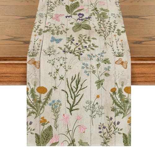 Artoid Mode Floral Table Runner 13x72 Inch
