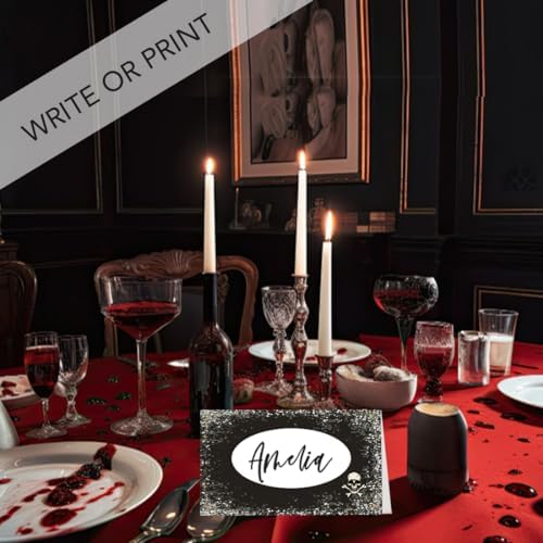 Andaz Press Halloween Place Cards 24 Pack 2x35 Inch