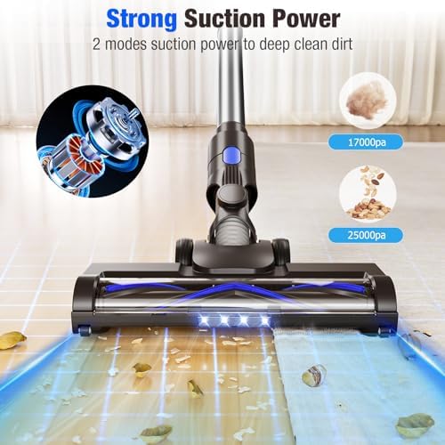 Cordless Vacuum Cleaner with 2200 mAh Battery