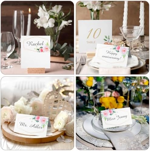 50Pcs Floral Place Cards for Table Setting
