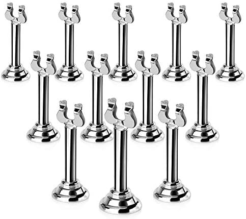 New Star Foodservice 23459 Harp Clip Place Card Holder Set of 12 Silver