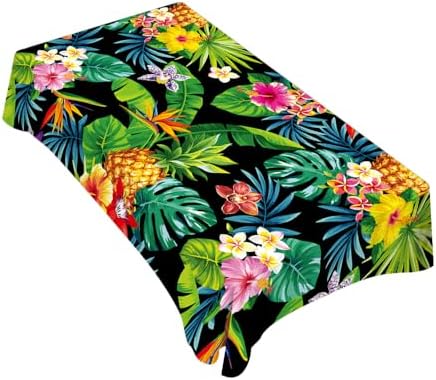 TKS MITLAN Decorative Tablecloth with Pineapples Hawaii Design 60x84 Inch