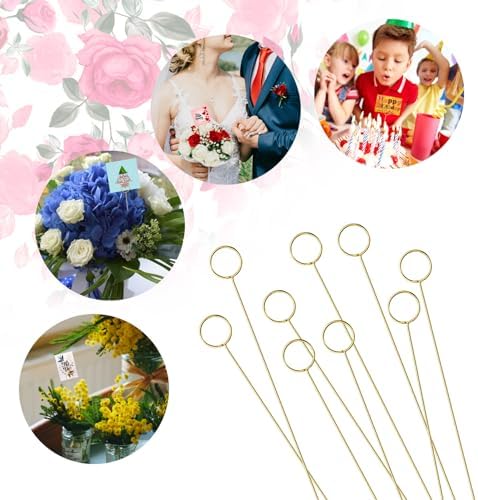 10 Pcs Metal Floral Place Card Holder 122 Inches Wedding Party Gift