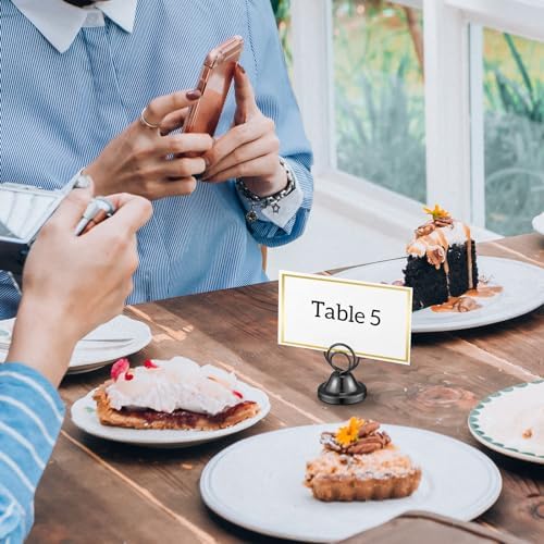 Fulmoon 24 Pcs Steel Table Number Holders