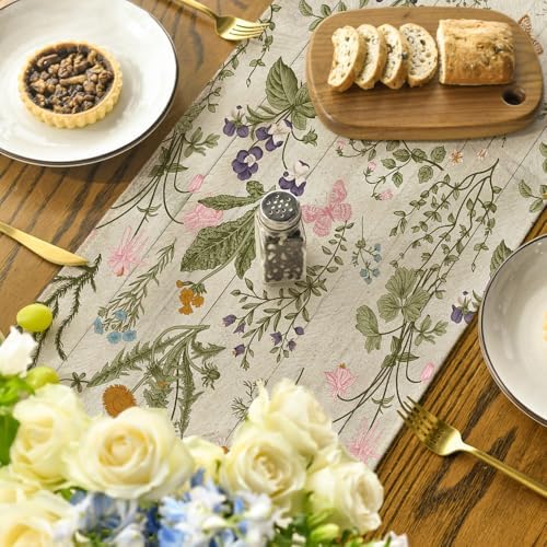 Artoid Mode Floral Table Runner 13x72 Inch