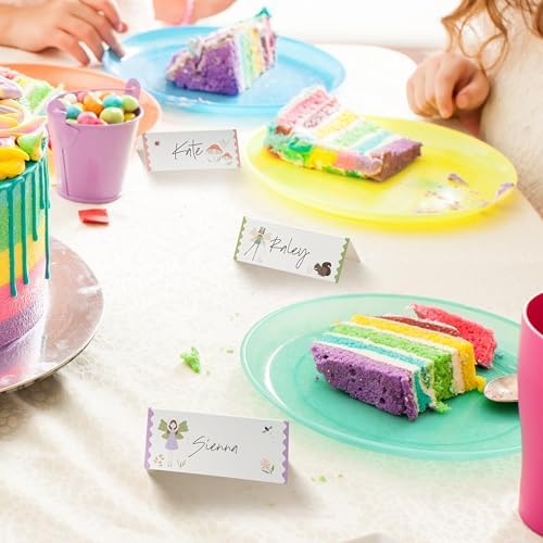 Cheerland Woodland Fairy Themed Place Cards 36pcs