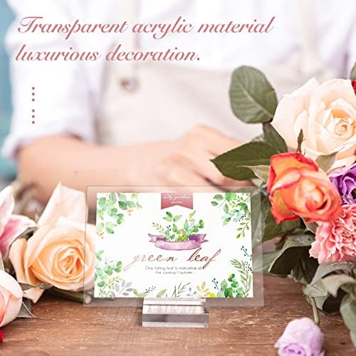 25 Pcs Acrylic Place Card Holder for Tables and Events