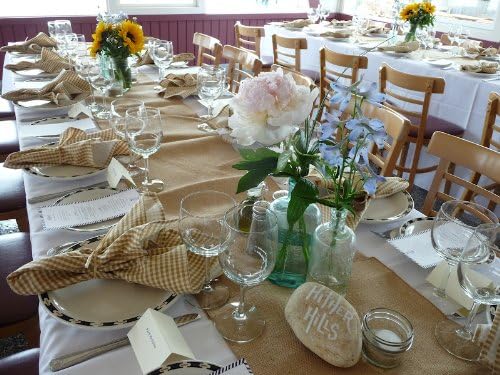 9 Inch Burlap Jute Ribbon Table Runner for Rustic Events