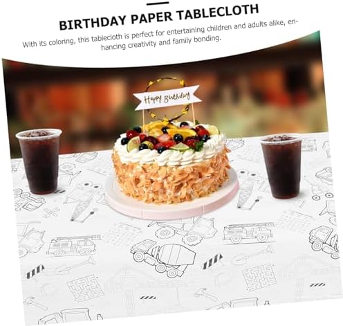 Birthday Party Table Cloth with Graffiti Design for Boys and Girls Celebrations