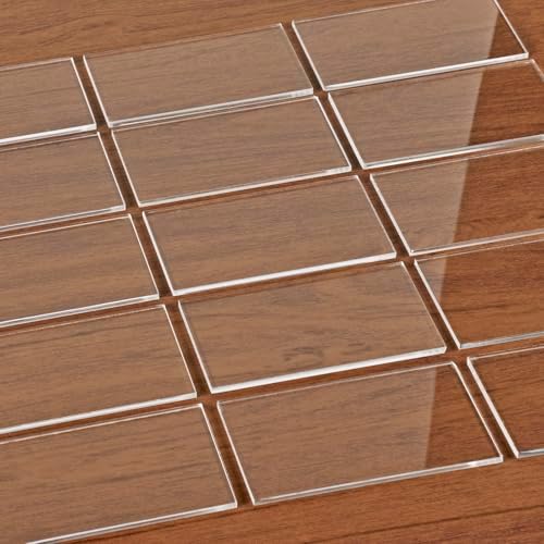 Clear Acrylic Place Cards 35x2 Inch 18 Thick 20 Pcs Set