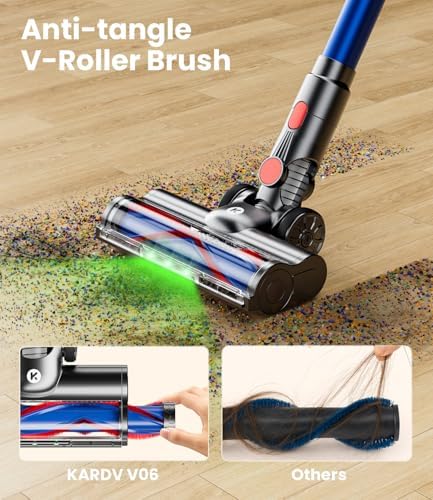 KARDV Cordless Vacuum Cleaner 500W 40KPa 60Mins 8 in 1