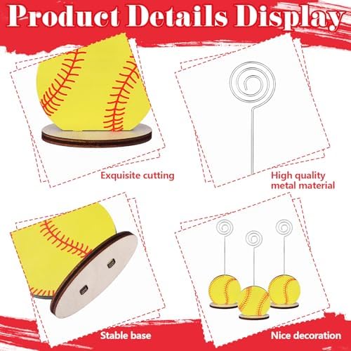 24 Pcs Sports Ball Shape Table Memo Holder