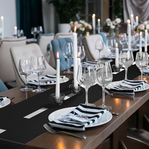 Preboun 12 Pcs Plastic Checkered Table Runner Race Track Theme