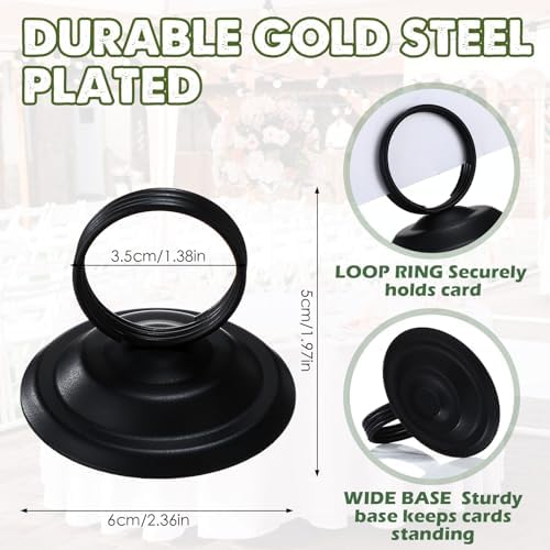 24 Pcs Metal Table Number Holders for Events