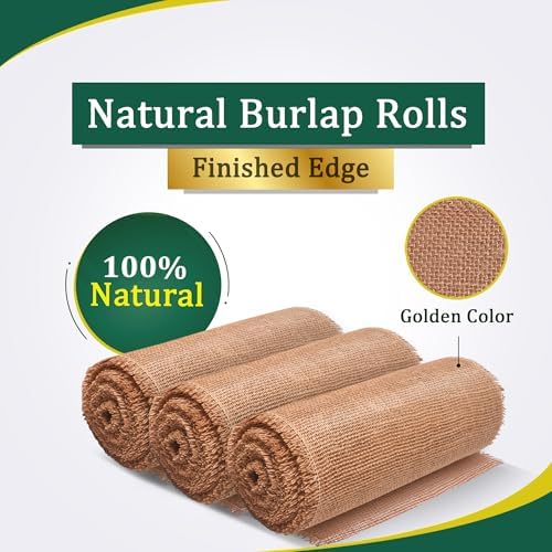 FIBEUSION Stiff Burlap Roll 12 Inch x 30 Feet