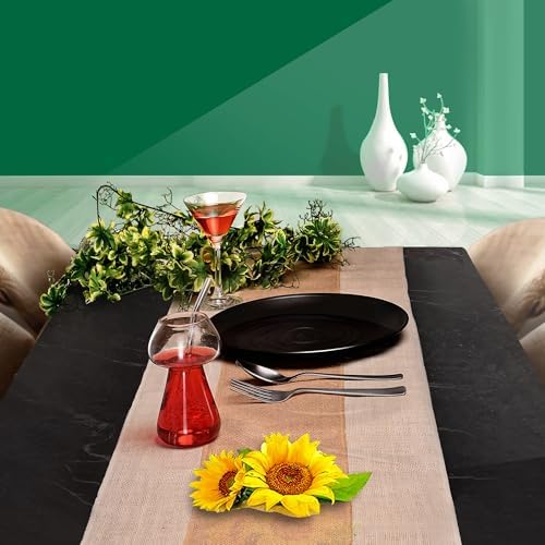 Fibeusion Burlap Table Runner Pack of 1 14x72