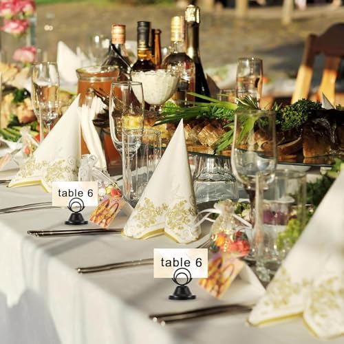 Danishsy Table Number Holders 10PCs Metal Stand Set