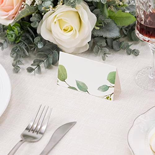 Crisky 120 Pack Greenery Place Cards for Events