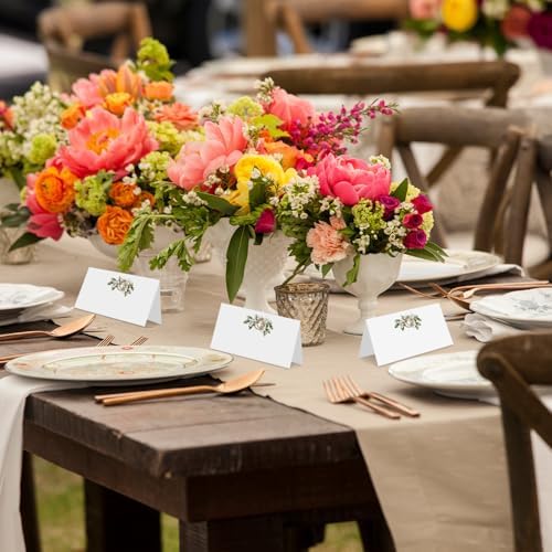 Floral Wedding Place Cards 25 Pack