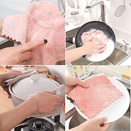 32 Pack Microfiber Dish Towels Ultra Absorbent Non-Stick Kitchen Cloths