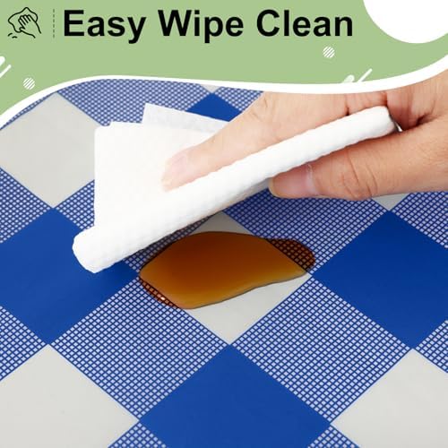 Misaya 8 Pack Buffalo Checkered Tablecloths 54x108 Inch Waterproof