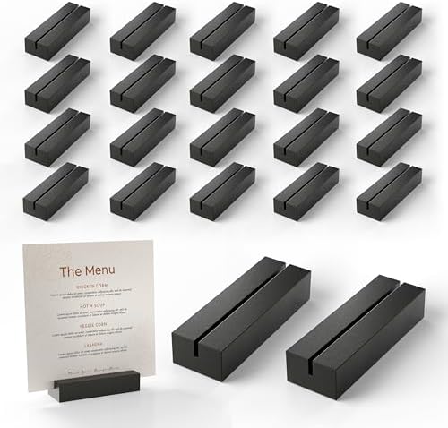 Tidita Place Card Holder Set of 20 Acacia Wood