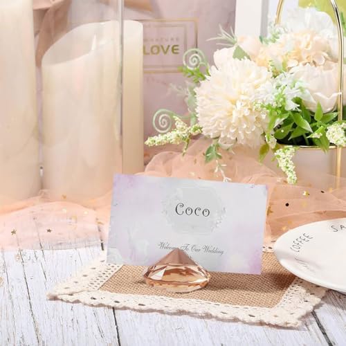 Elegant Place Card Holder Gold 12Pcs