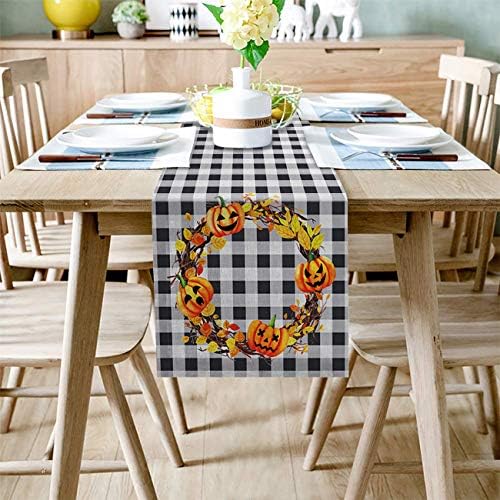 TH XHome Linen Table Runner 183 Inches Long Farmhouse Decor